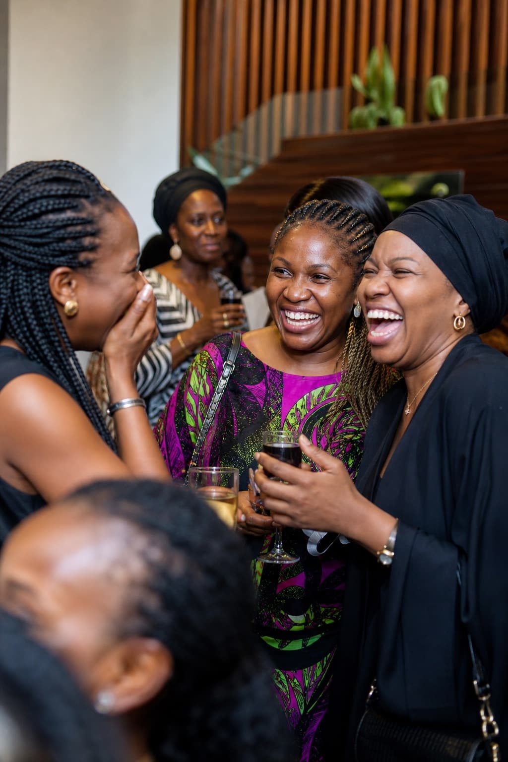 Women gathered together at an event