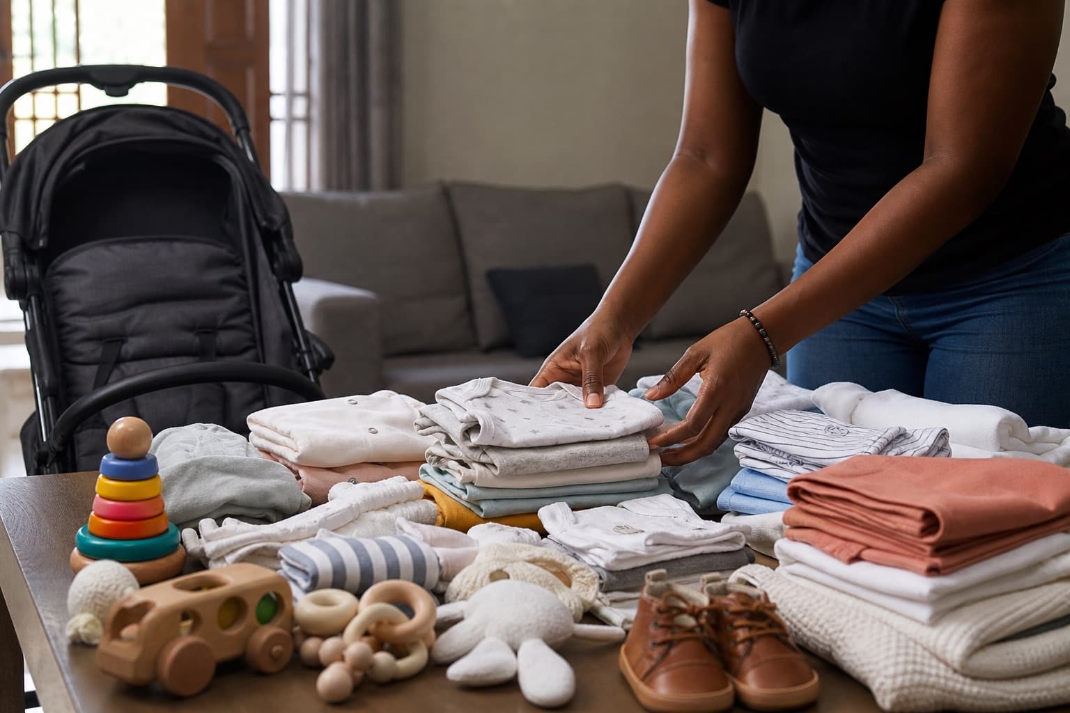 Pre-owned baby clothes and items ready to be reused